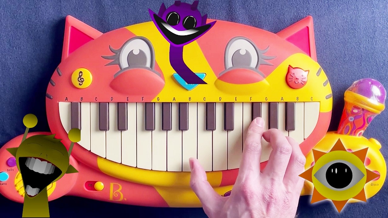 INCREDIBOX SPRUNKI THEMES / PHASE 1,2,3,4 & 5 ON A CAT PIANO