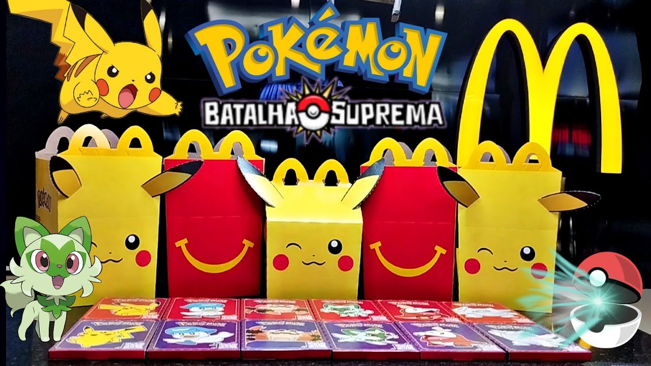 McDonald's oficialmente revela brinquedos de Pokémon do McLanche