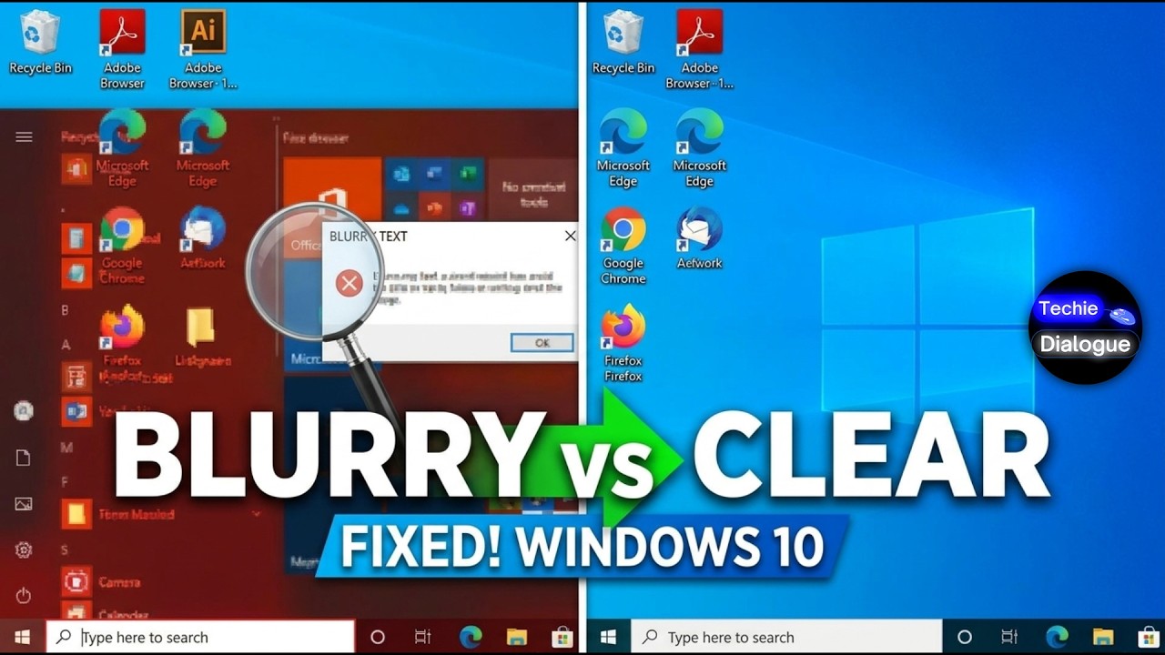How To Fix Blurry Text In Windows 10 | Clear Display Guide - YouTube