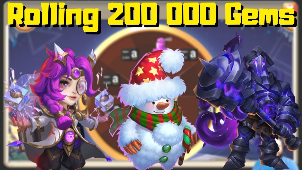 Rolling 200 000 gems for Hero Collector | PAPOW Jewellee | Castle Clash