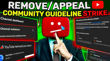 How to Remove Community Guideline Strike in 2024✅ | Remove Copyright Claims/Strike on YouTube 1000%