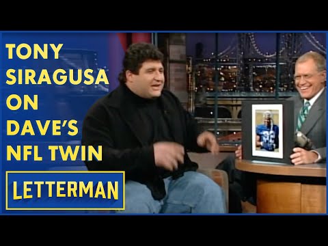 Tony Siragusa Shows Dave His NFL Twin | Letterman