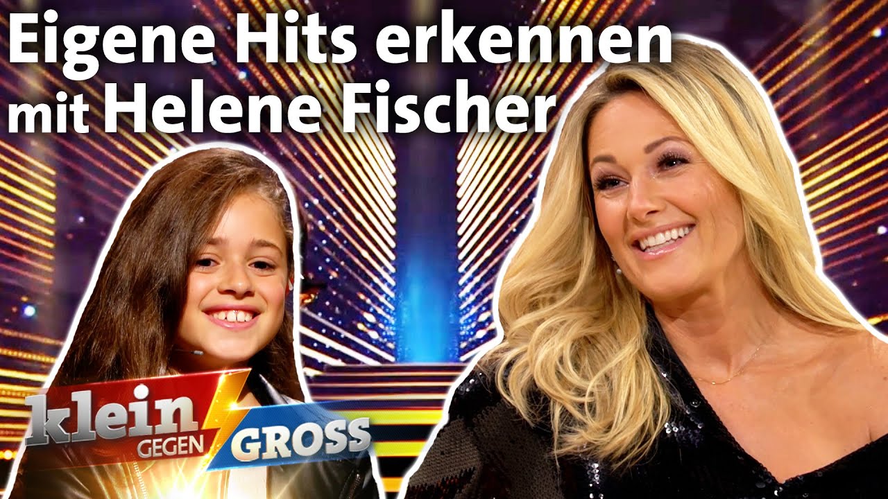 Erkennt Helene Fischer ihre eigenen Songs? Giulia (10) vs. Schlager-Star | Klein gegen Groß