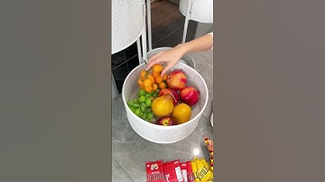 Kệ bếp đa năng , kệ xoay tròn nhà bếp đựng rau củ quả có bánh xe chắc chắn tiện lợi thông minh