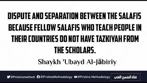 Dispute and Separation Because Teachers do not Have Tazkiyah From the Scholars | Sh. Ubayd Al-Jãbirī