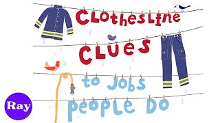 Clothesline Clues To Jobs People Do Kids Book Read Aloud Storytime