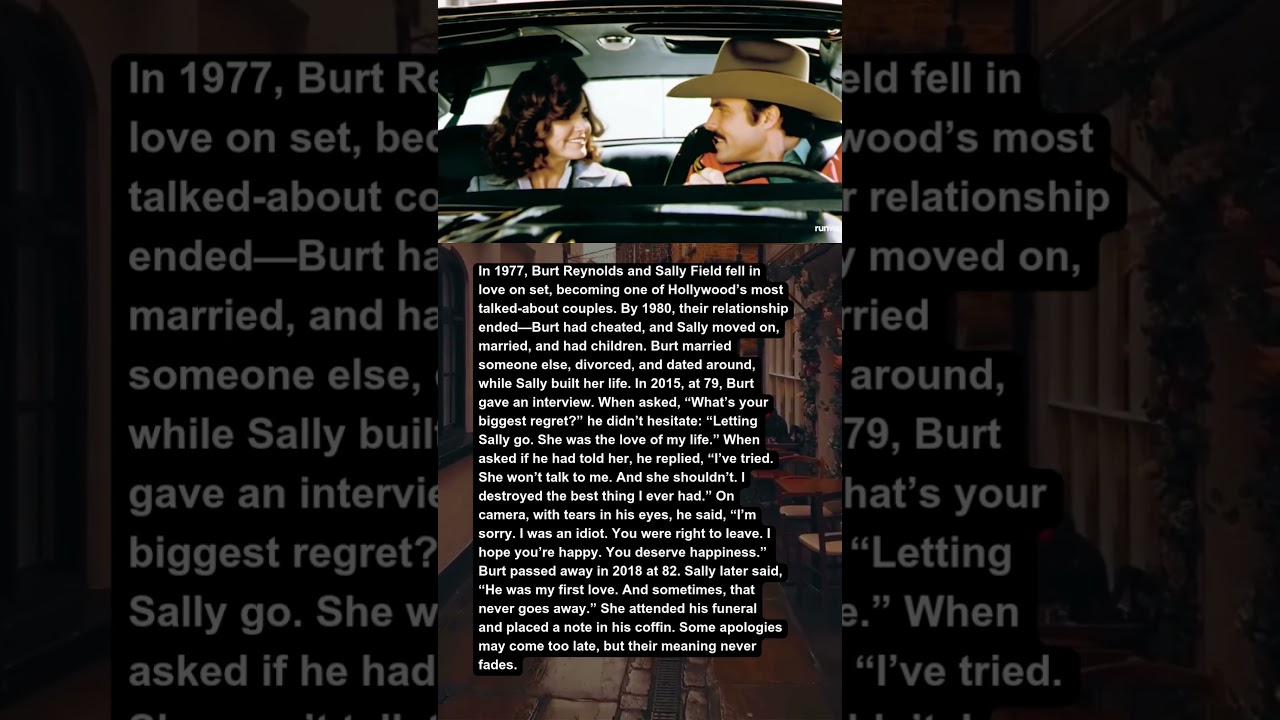 Burt Reynolds Was Asked, “What’s Your Biggest Regret” — His Answer About Sally Field Went Viral