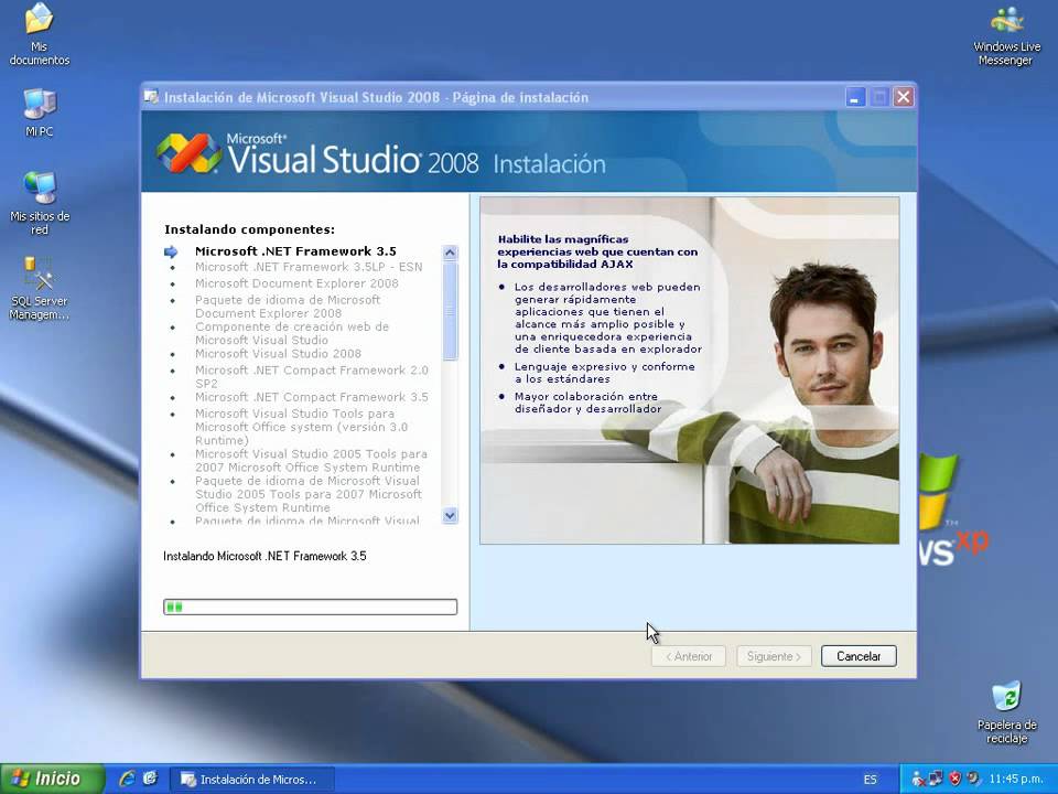 instalacion visual studio 2008 - YouTube