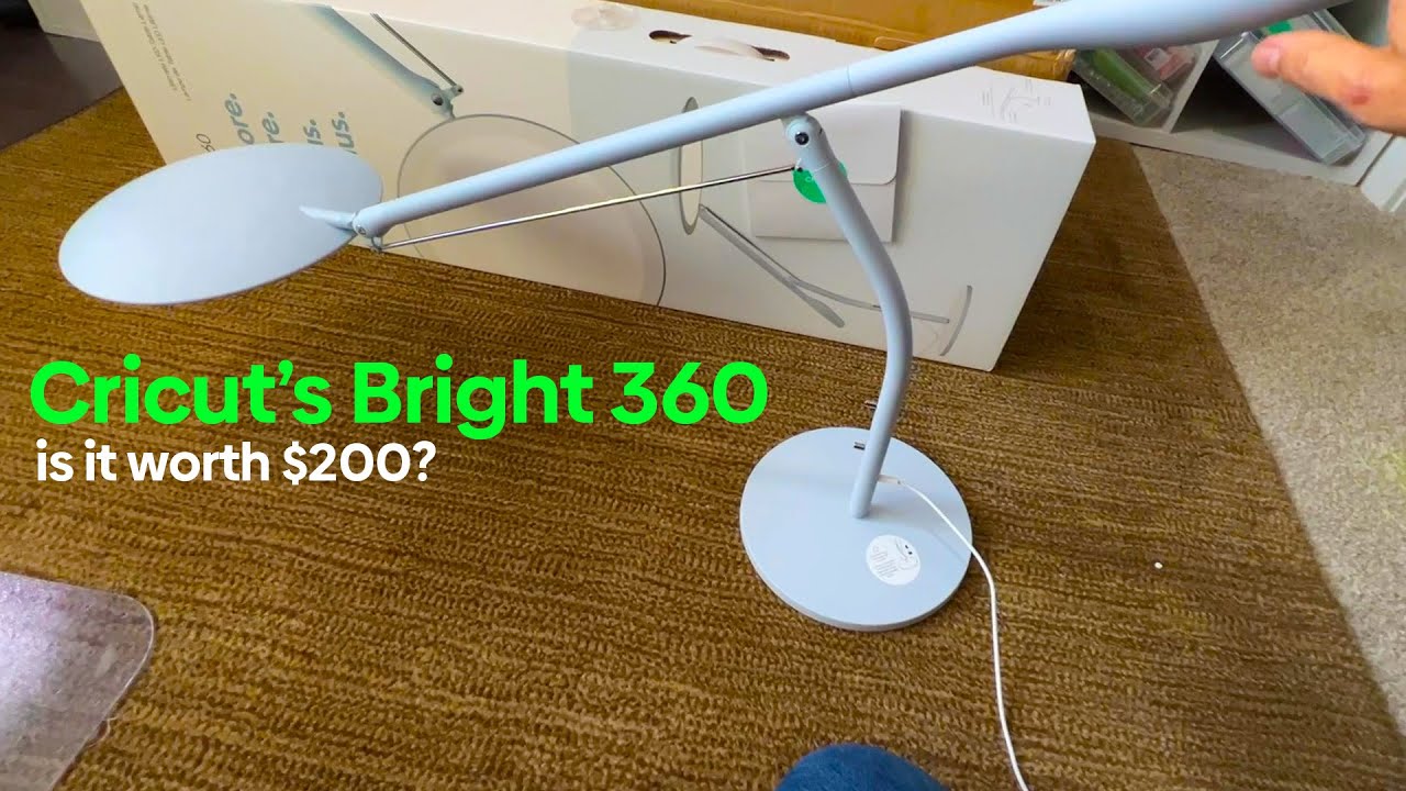 Cricut Bright 360 Lamp - My Honest Review of the Ultimate LED Craft Light  + Head-to-Head Tests! 