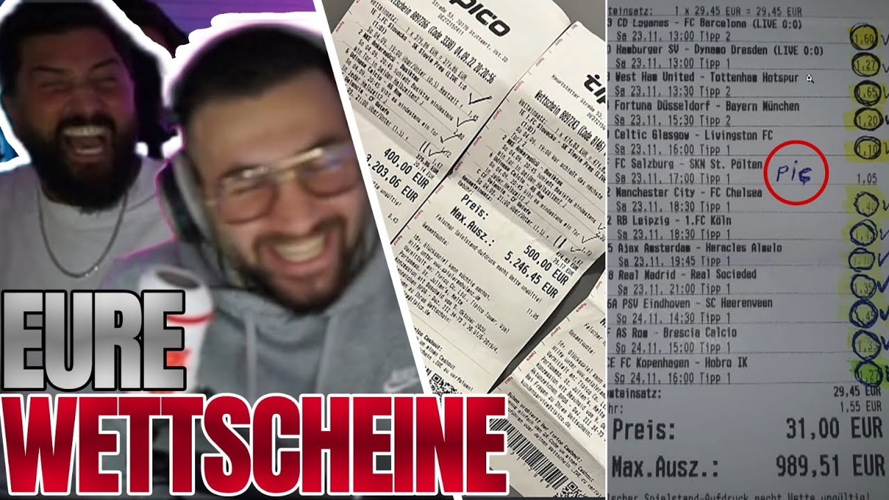 WAS SIND DAS FÜR SCHEINE🧾 ? MERT UND FADI REAGIEREN AUF EURE WETTSCHEINE
