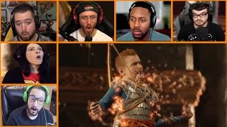 Let's Players Reaction To Atreus Using Spartan Rage | God Of War (PS4)