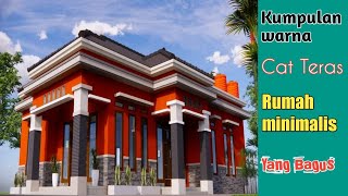 Kombinasi warna cat dinding luar rumah minimalis 2022