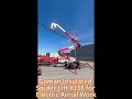 Goman Insulated Spider Lift X23E for Electric Aerial Work in North America #spiderlift #boomlift