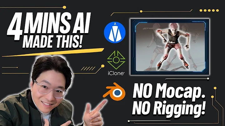Just 4 Minutes! No Mocap? AI creates a 3D Animation in Blender!