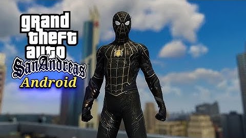 My Spider-Man PS4 Mod Black and Gold Suit Gameplay - GTA SA Android