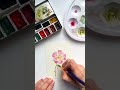 Dzika róża  #tutorial #malowanie #akwarele #sztuka #watercolor #processart #painting #krokpokroku