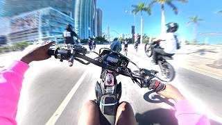 Illegal Rideout in Downtown Miami