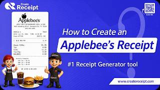 How to Create an Applebee's Receipt Online | Quick & Easy