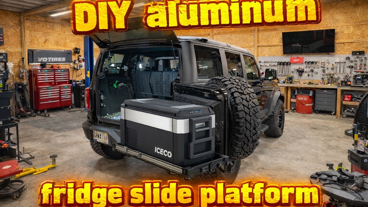 🔧 Самодельная алюминиевая выдвижная платформа для холодильника | Внедорожная сборка Ford Bronco @...