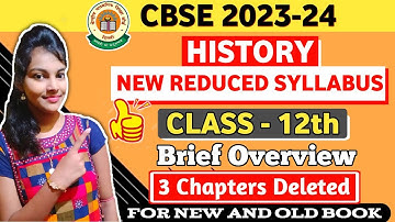 Class 12 history new syllabus 2023-24 || latest syllabus || class 12 history || cbse board 2023-24
