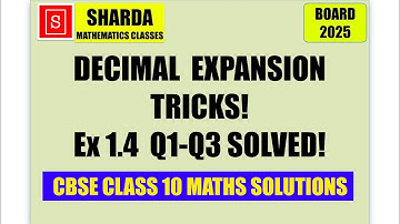 【CBSE/UBSE】Class 10 Maths Real Numbers Ex 1.4 Q1–Q3 | Rational Numbers Made Easy!