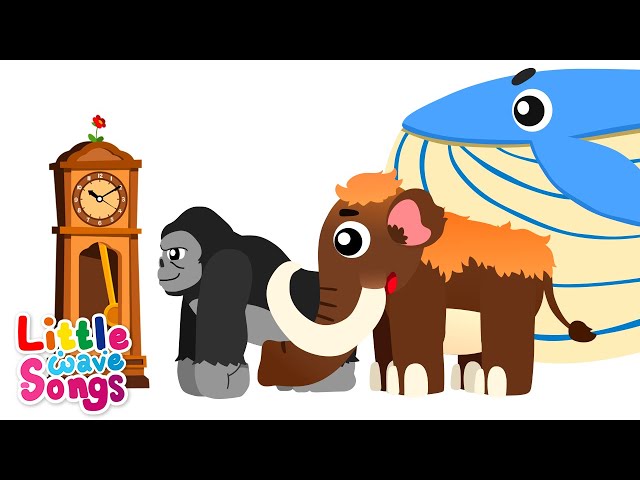 ⭐️Special! Hickory Dickory Dock with Mommoth Kingkong Whale  | Little Wave Songs - Baby Coco class=