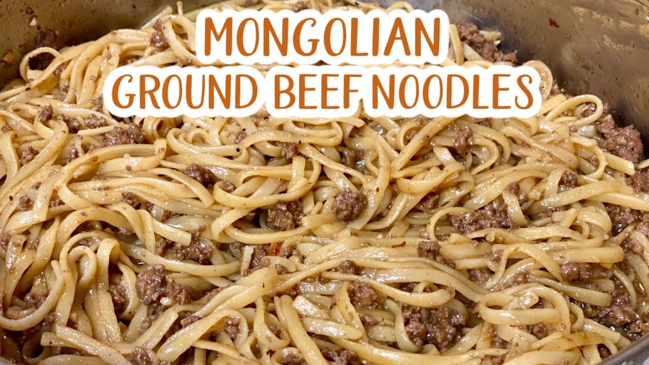 MONGOLIAN GROUND BEEF NOODLES / Mongolian beef bowl, Easy ground beef ...