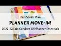 PLANNER MOVE-IN! | Erin Condren 2022-23 LifePlanner | Essentials!