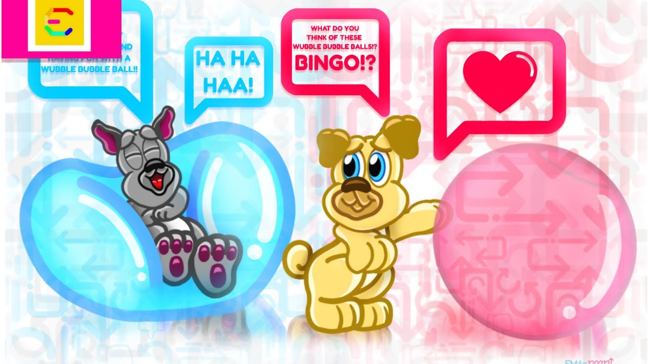 Bingo And Rolly (Wubble Bubble Balls) | Speed Drawing | Eman120212