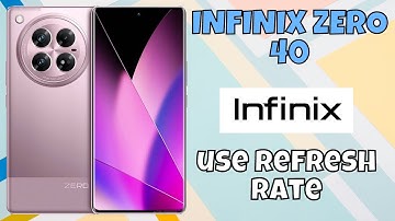 Refresh Rate Setting infinix Zero 40 || How to set refresh rate || How to use refresh rate