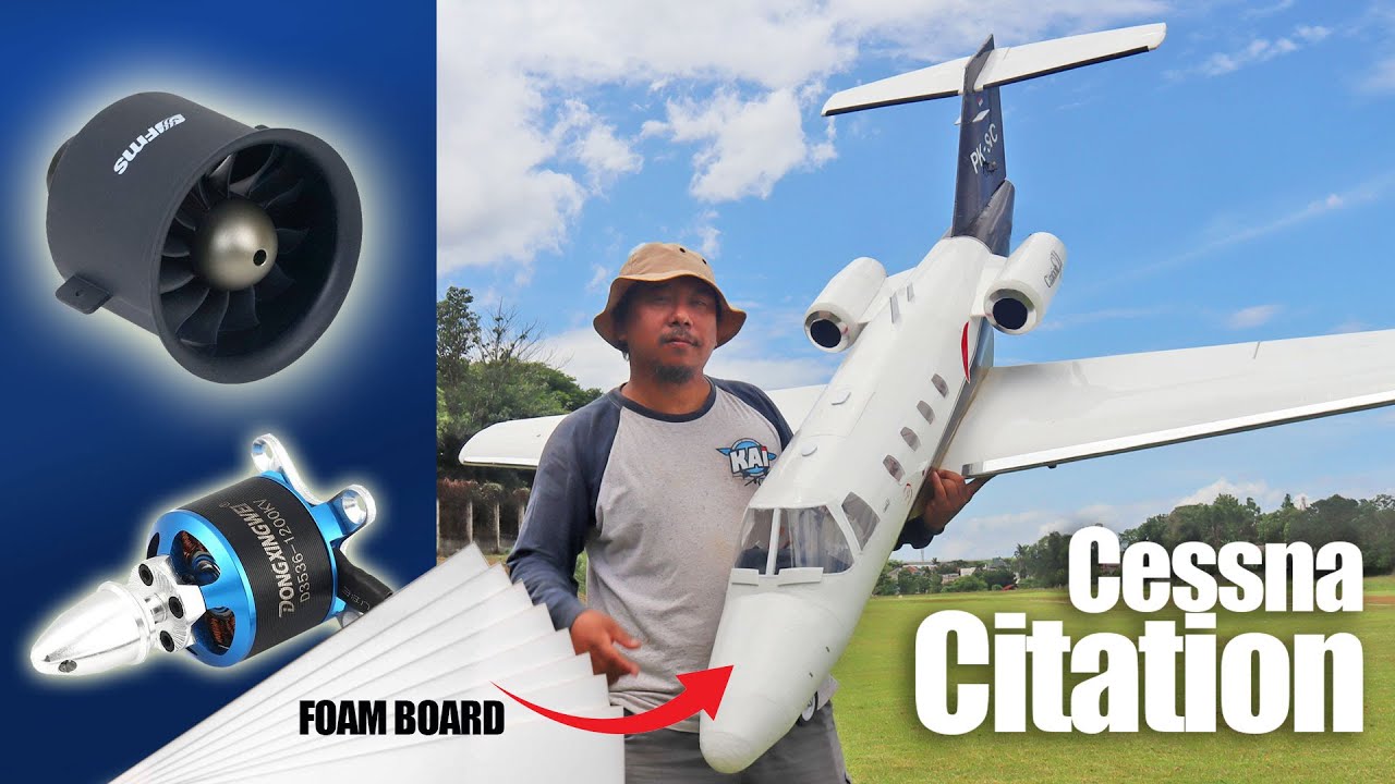 Build Cessna Citation RC Plane from Scratch (Full Build & Flight) YouTube