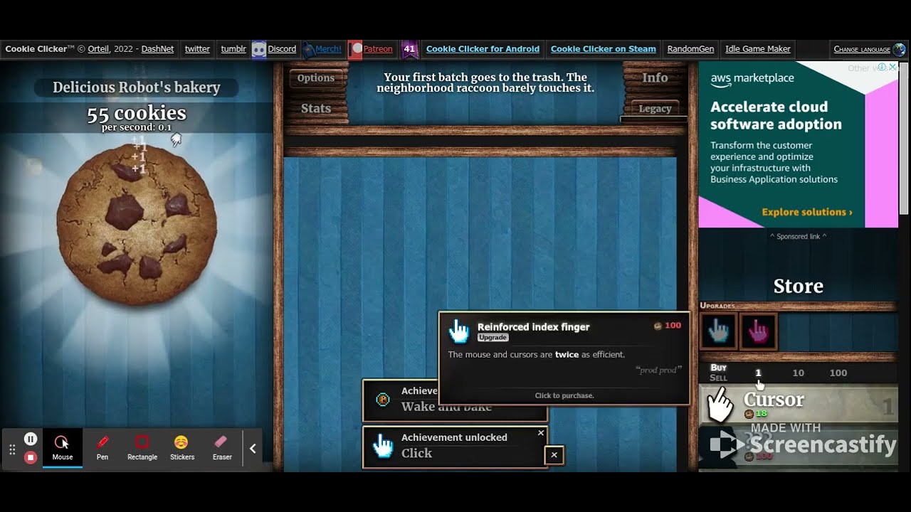 Cookie Clicker part 1 - YouTube