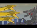 King Ghidorah vs MechaGodzilla  |  EPIC BATTLE  |  Monsterverse Animation