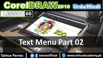 CorelDraw Menu| Text Menu | Show Non Printing Character to Text Statistics in Detail | 60