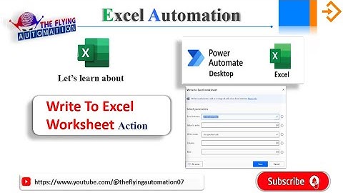 Write to Excel Worksheet Action || Excel Automation || MS Power Automate || MS PAD Tutorial - 16