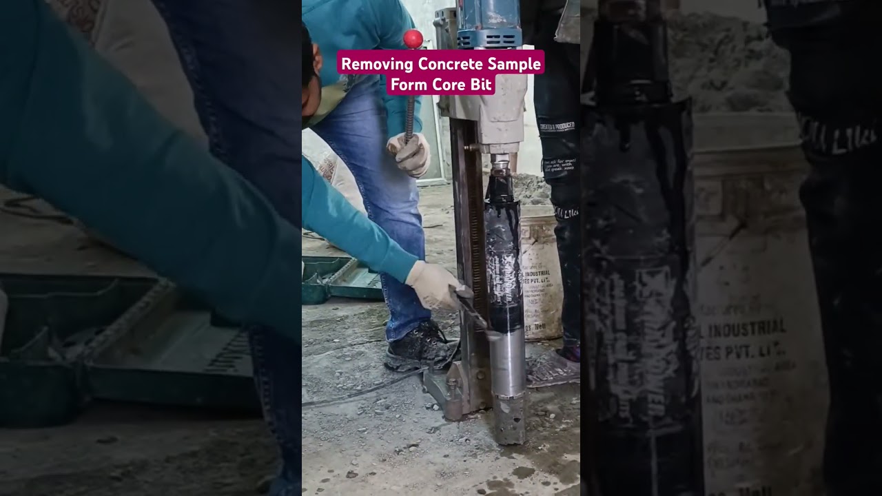 How to Remove Concrete Core Sample from Core Bit 