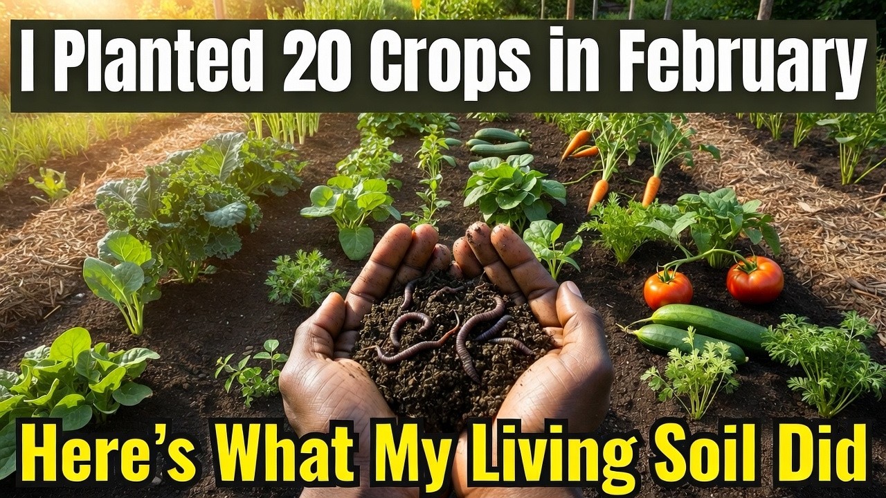 I Planted 20 Crops in February — Here's What My Living Soil Did