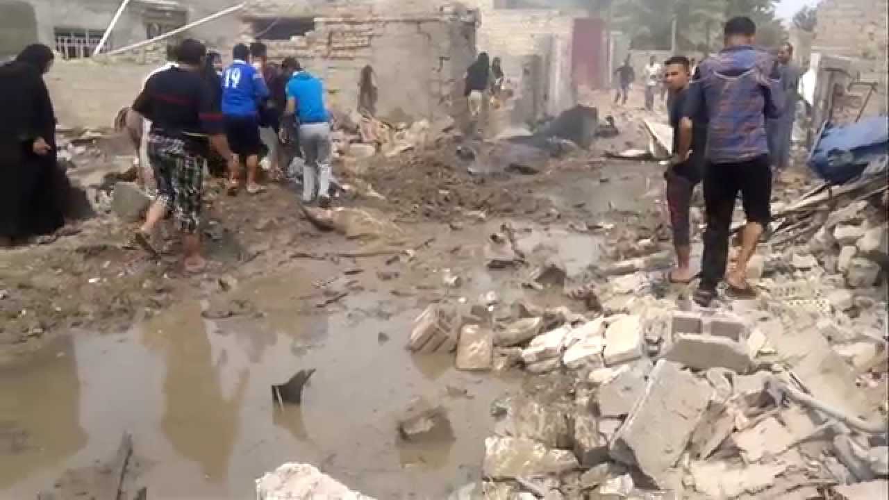 انفجار سيارة في منطقة القرية العصرية (الحصوة )2014   04 20