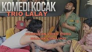 KUMPULAN VIDEO KOMEDI NGAKAK KOCAK TRIO LALAY ‼️ NABUNG UANG JAJAN DI GAS 3KG