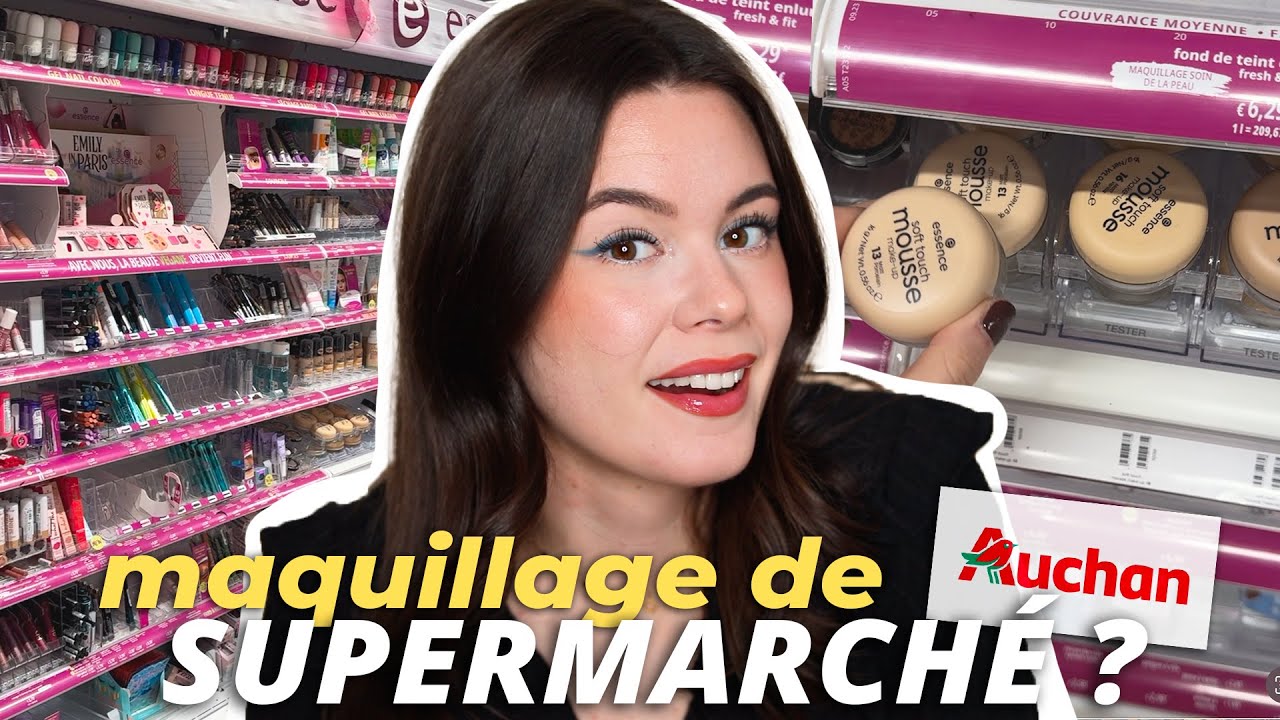 Se maquiller avec des produits de SUPERMARCHÉ (Auchan) !