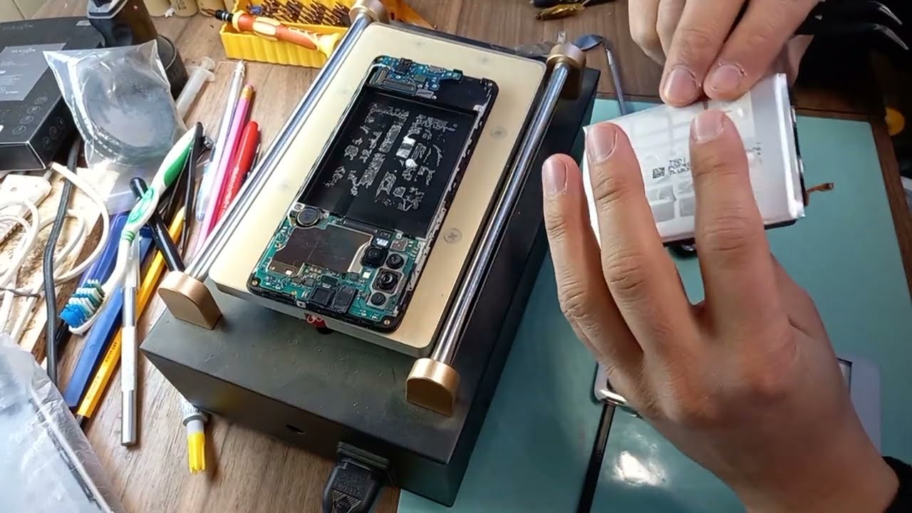 Установка дополнительной батареи на телефон Samsung Galaxy A71