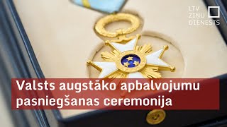 Valsts augstāko apbalvojumu pasniegšana