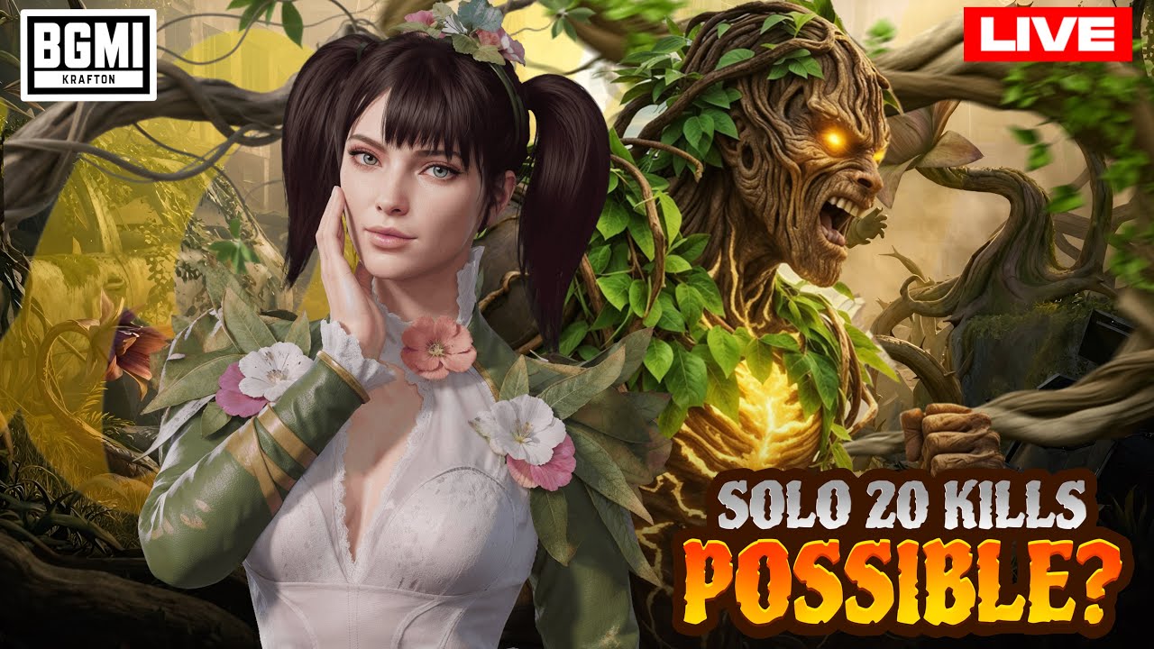 SOLO 20 KILLS RUSH GAME PLAY 🤯|BGMI LIVE|