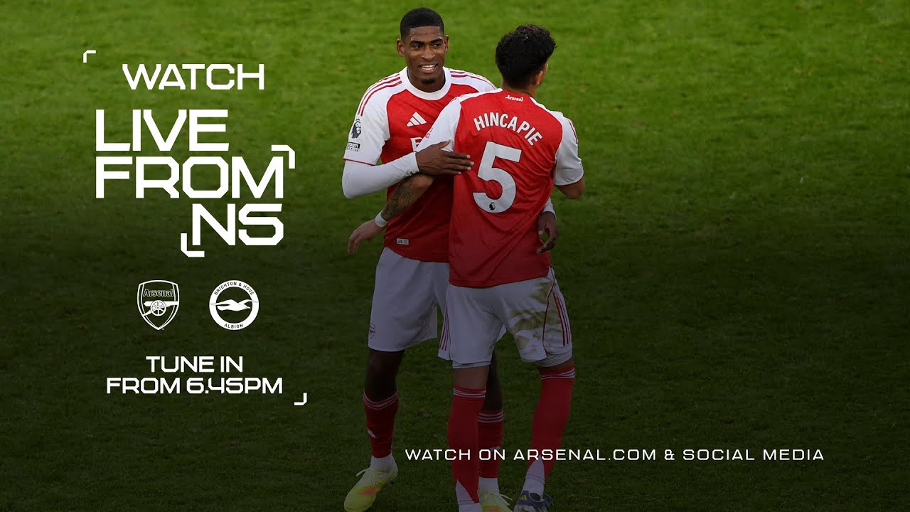 UP FOR THE CUP 👊  | Arsenal v Brighton \u0026 Hove Albion | LIVE FROM N5 PRE-MATCH SHOW | Carabao Cup