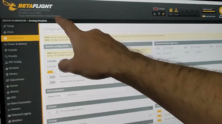 How to enable acro mode and disable air mode drone betaflight
