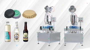 HYRS-C Automatic Rotary Bottles Multi-heads Crown Lid Pressing Capping Machine