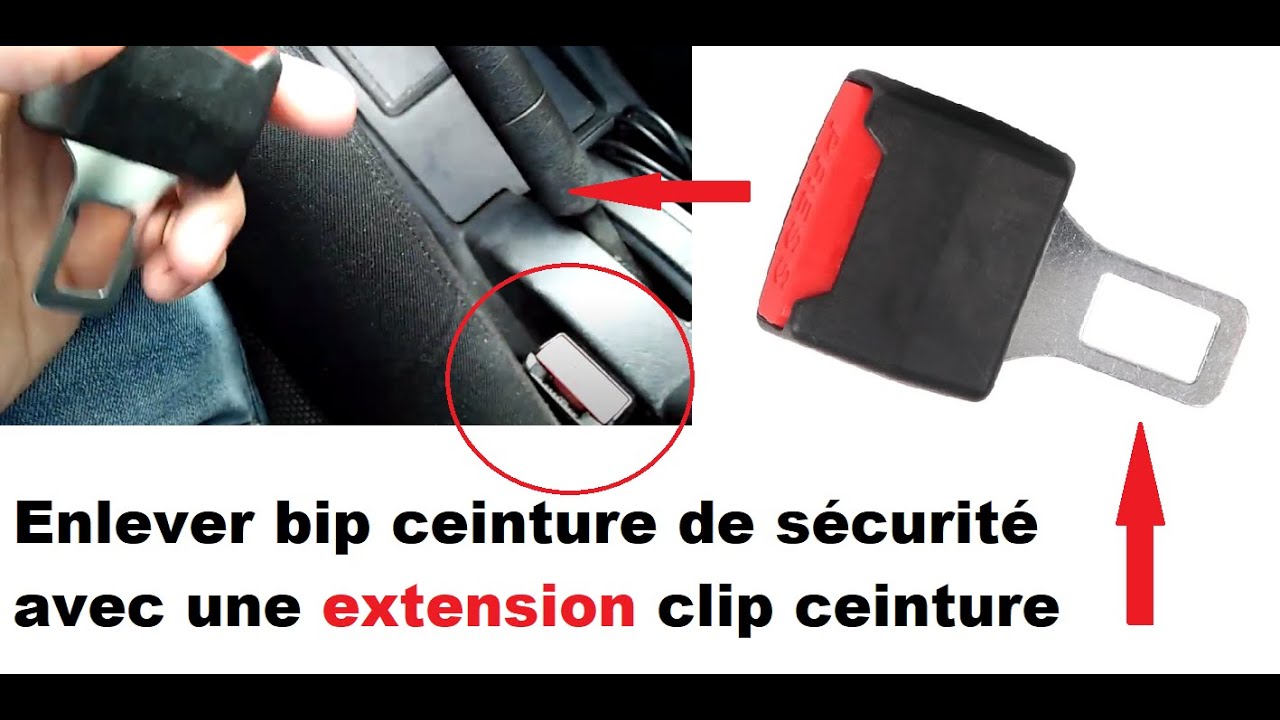 Remove seat belt beep with a belt clip extension 