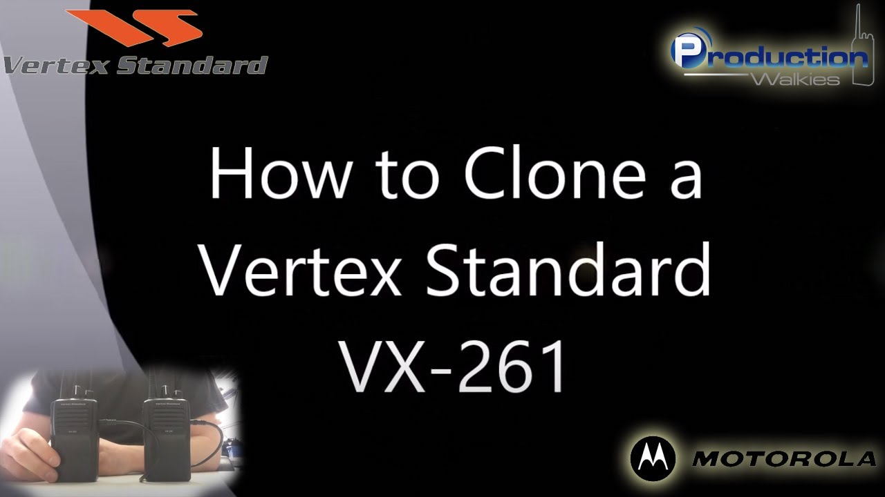 How To Clone A Vertex Standard Vx 261 Two Way Radio Youtube