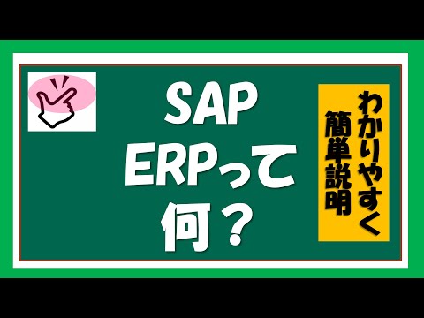 【SAPはじめに①】SAP ERPの概要説明１