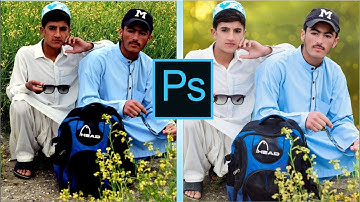 Photoshop cc 2019 Tutorial /How To Edit Outdoor Portrait ( Blur Background and Soft Light Effect )